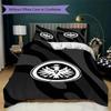 Eintracht Frankfurt Pattern Bedding uilt Set uilt Cover Pillowcase Home Decoration Birthday Gift (1 * duvet cover + 2 * pillowcase  without core)