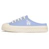 New MLB Playball Mule Anti Slip Wear Resistant Low Top Canvas Shoes Unisex Blue 32SHS1111-07S