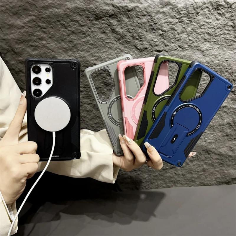 Magnetic For Holder Phone Case For Samsung Galaxy S2 S24 Ultra Plus A6 A36 A A16 A1 A4 A3 A2 Stand Cover Bumper