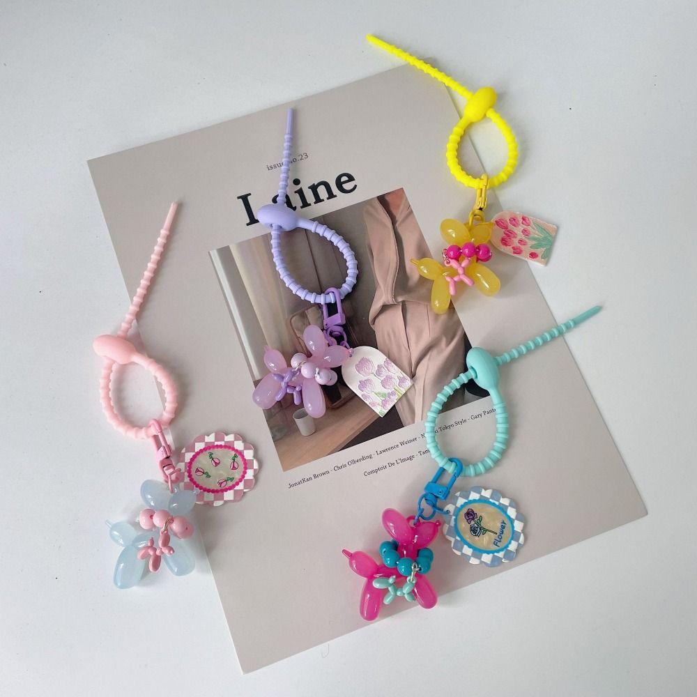 Акриловый брелок-шарик в виде щенка, желеобразный брелок-шарик в виде собаки, подвеска для ключей от машины