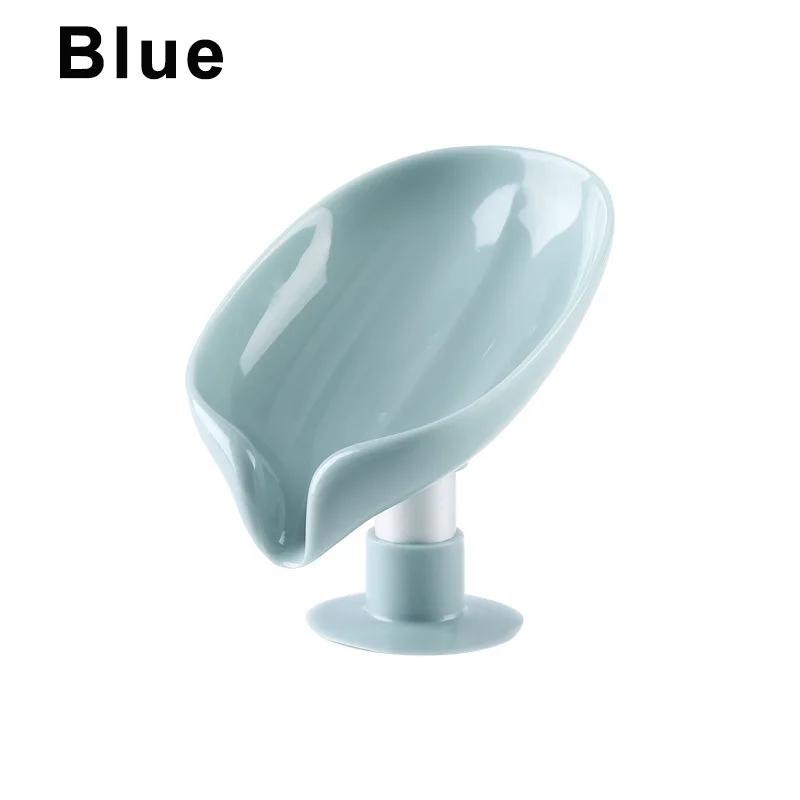 2/1 шт. держатель для мыла в форме листа самоосушающийся держатель для мыльницы не перфорированный держатель с присоской мыльница подходит для ванной комнаты