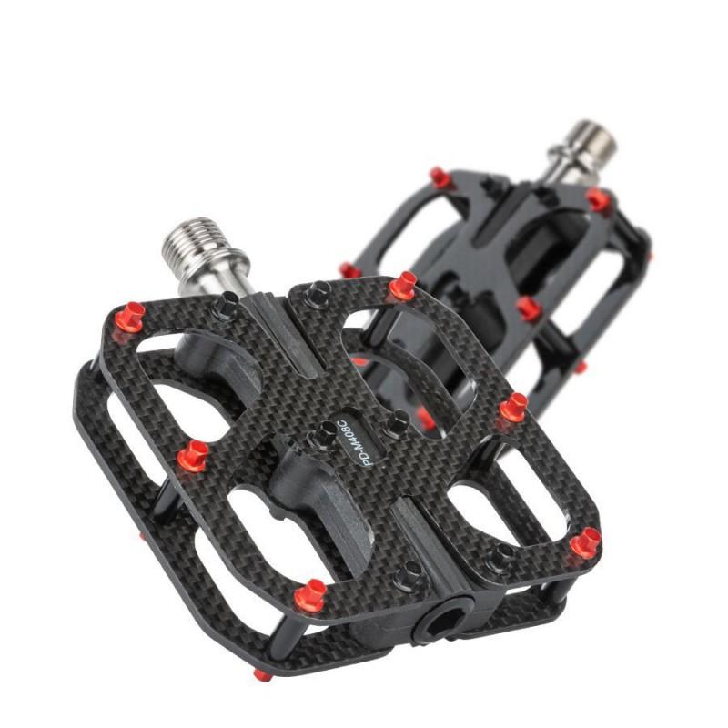 Bicycle Pedals Carbon Fiber 3 Sealed Bearings Lightweight Mountain Road Bikes