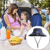 Широкополая шляпа от солнца с вентилятором на солнечной батарее, дышащая сетчатая шляпа с защитой от ультрафиолета для детей и мальчиков