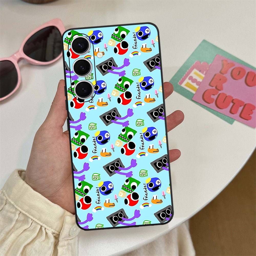Cartoon R-Rainbow Friends Phone Case For Samsung S 24 Fe 25 Ultra Plus 20 Lite 21 30 22 23 24 22 Ultra 5G Fundas