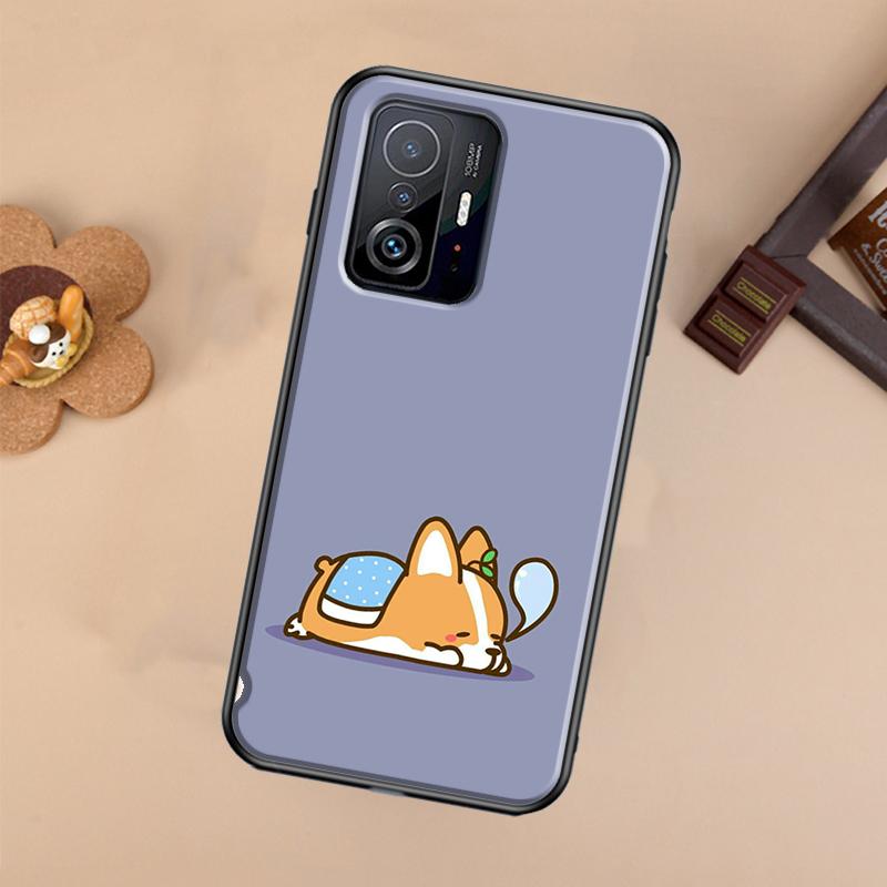 Мультяшный чехол с собакой корги для Xiaomi 14T 11T 12T 13T Pro 13 14 Ultra POCO X7 Pro X3 X5 F3 F5 F6 M6 X6 Pro