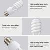 AC220V Spiral Light Bulb White Light Bright Bulbs New Energy-saving Lamps Tubes  Home Decoration