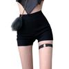 Women Shorts Korean Short Femme High Waisted Pants Elastic Shorts Black Shorts S M L