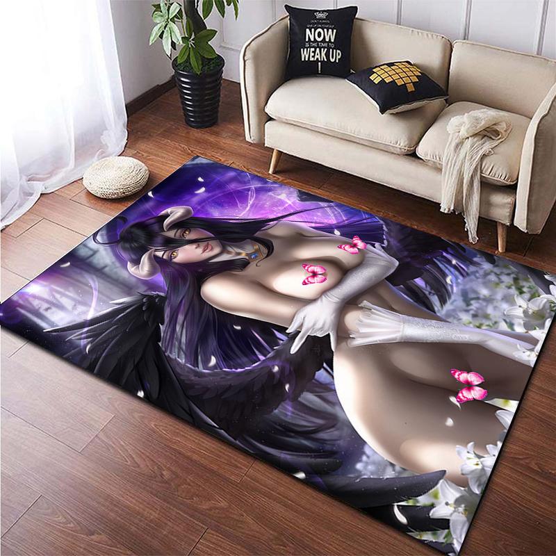 Сексуальный аниме-девушка с принтом, креативный узор, нескользящий ковер на заказ, гостиная, спальня, игровая комната, комната для просмотра фильмов