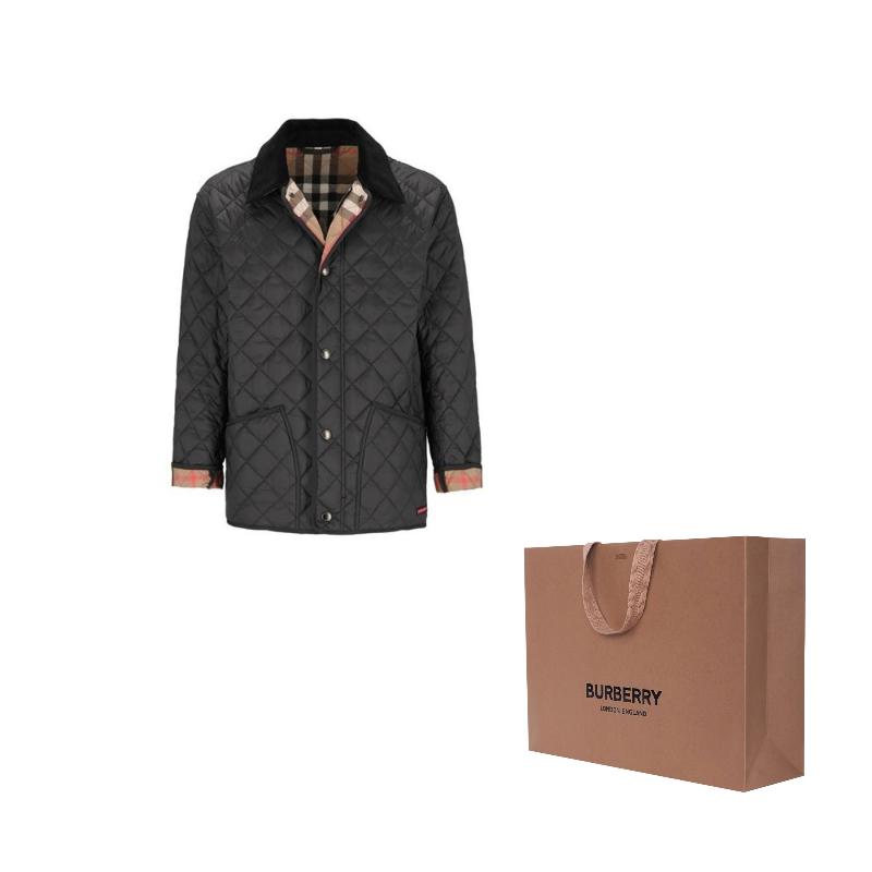 Burberry Пуховик FW24 Мужской Черный 80841891