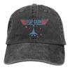 Top Gun Классическая винтажная бейсболка с реактивным самолетом синего и красного цвета, шляпа ковбоя для мужчин, женская кепка с козырьком, защита, кепки-снэпбэк