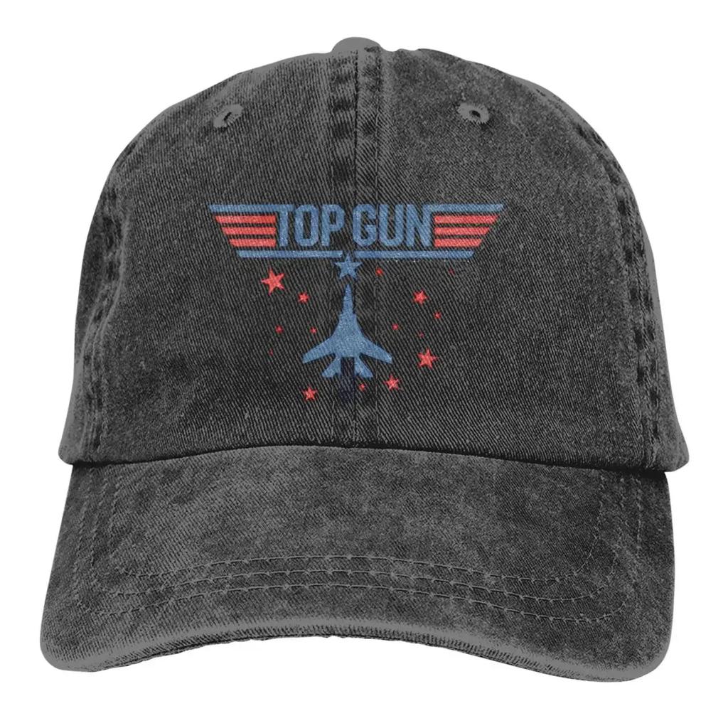 Top Gun Классическая винтажная бейсболка с реактивным самолетом синего и красного цвета, шляпа ковбоя для мужчин, женская кепка с козырьком, защита, кепки-снэпбэк