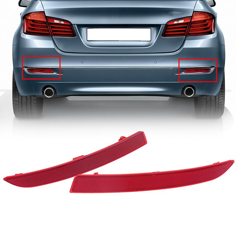 Светоотражатель заднего бампера для BMW E60 2003 2004 2005 2006 2007 Luces Coche Сигнальная лампа Предупреждающий сигнал Пластина без лампочки Стайлинг