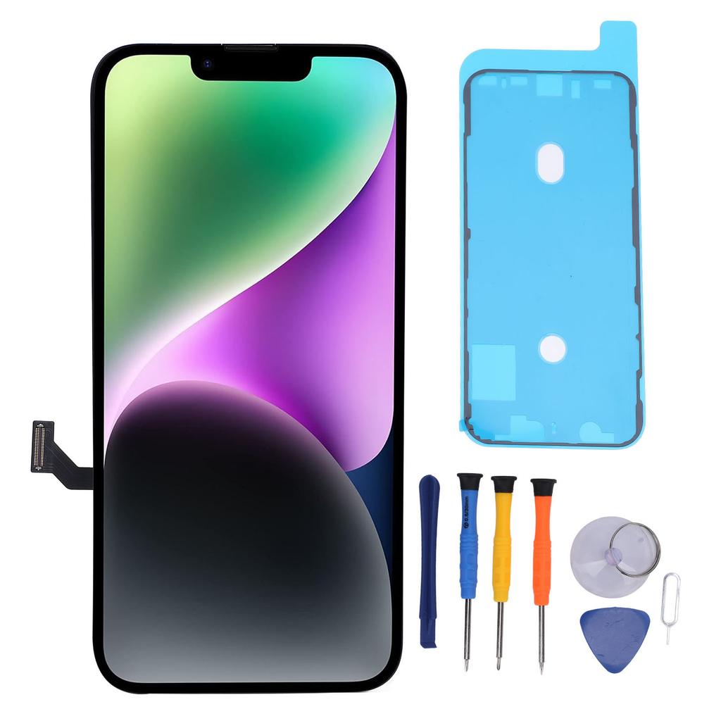 Phone Screen Replacement FHD 6.1 Inch LCD Display Touch Digitizer Assembly with Repair Kit for