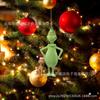 2023 New Arrival Green Hair Monster Christmas Decoration Ornament Cartoon Christmas Tree Pendant Christmas Home Car Decoration 14