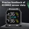 Wireless TPMS Tire Pressure Monitoring System With Exteral Sensors Smart Tyre Alarm Kit Universal Motorbike IP65 Waterproof