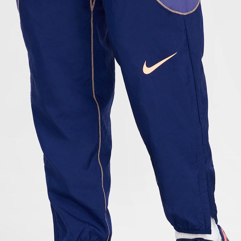 Nike Спортивные штаны мужские вязаные свободного кроя с кулиской, цветной блок, синий HJ3805-492