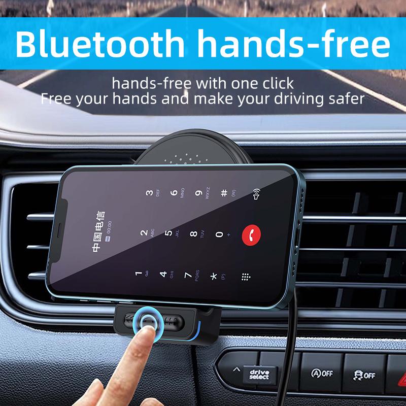 Магнитный держатель для телефона в машину, Bluetooth-приемник для автомобильного воздуховода, держатель для телефона в машину, сильная магнитная подставка