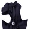 Metal Hollow-out Ball Earrings Long-Style Paillette Eardrop Stylish Ornament Birthday Festival Gift