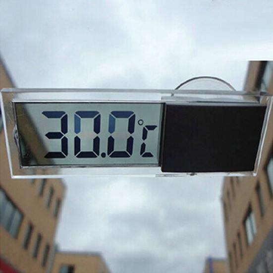 ЖК-цифровой измеритель температуры для использования в помещении и на открытом воздухе на присоске, автомобильный термометр