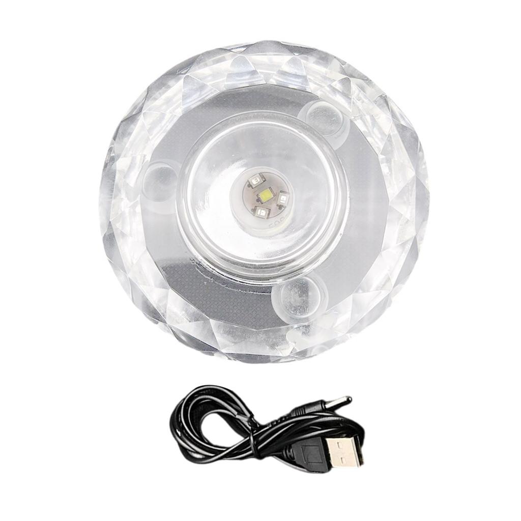 Многоцветная светодиодная подставка с питанием от USB для демонстрации кристаллов и произведений искусства. Прочные пластиковые конструкции