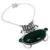 Emerald Natural Onyx Gemstone 925 Sterling Silver Necklace 18" R9y33