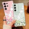 Чехол для телефона с цветочным принтом, масляная живопись, для Samsung Galaxy S26 S25 S24 S23 Ultra S22 Plus S21 S24 S25 FE, прозрачный противоударный чехол из ТПУ