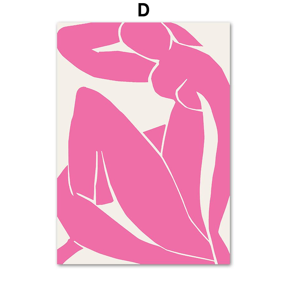 Abstract Henri Matisse Flower Tiger Coral Eye Geometry Vintage Posters Canvas Painting Wall Art Print Picture Living Room Decor