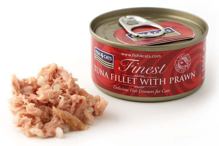 Fish4Cats - Tuna Fillets with Shrimps - Wet Cat Food 70G