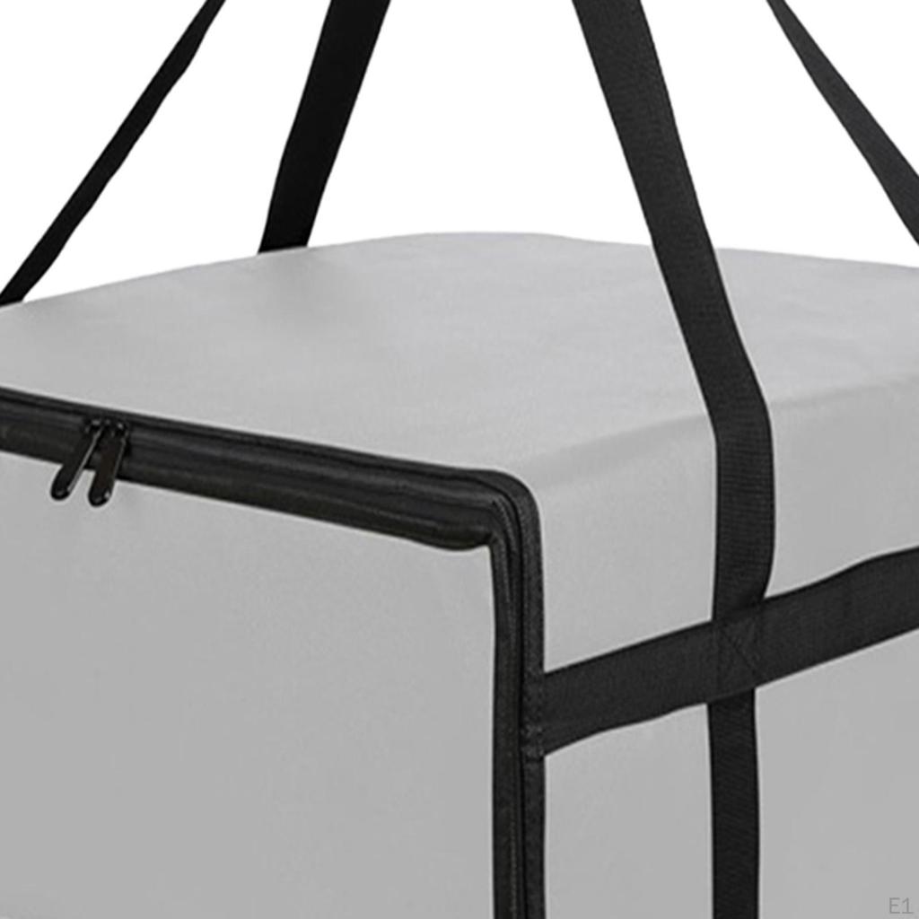 Сумка-термоизолятор для доставки пиццы с двойными ручками, большой вместимости, многоразовая, полностью термоизолированная для дома