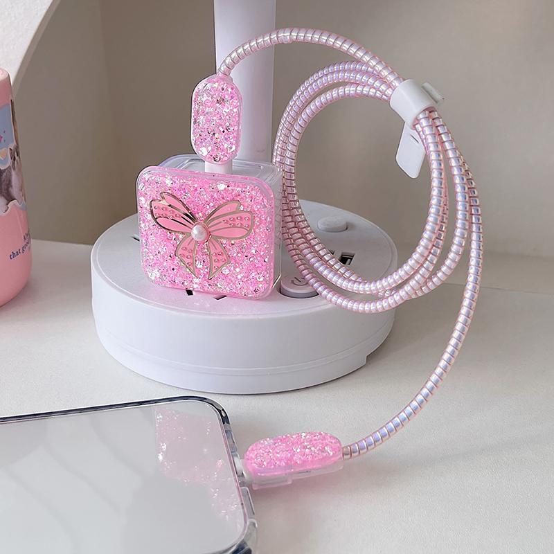 3D чехол для зарядного устройства Apple 18 Вт 20 Вт чехол для адаптера зарядного устройства чехол силиконовый чехол сматывающее устройство для кабеля аксессуары для iPhone