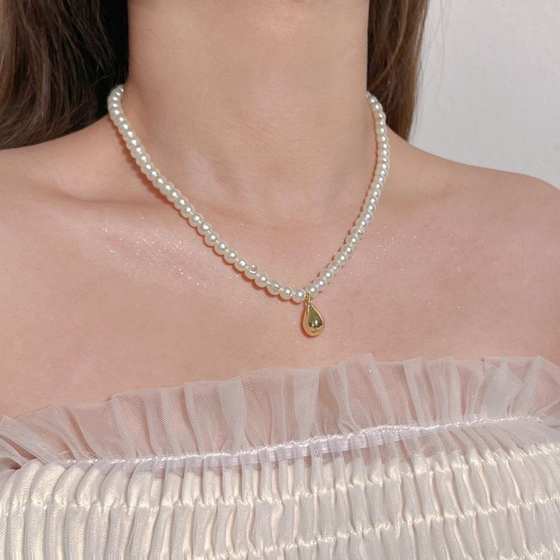 Жемчужное ожерелье женское нишевое легкое роскошное дизайнерское модное темпераментное цепочка на ключицу цепочка на шею цепочка на свитер цепочка из бисера