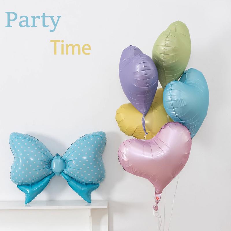 Pastel-Colored Birthday Party Balloons Large Red Heart-Shaped Foil Balloons Perfect For Valentine'S Day And Weddings
