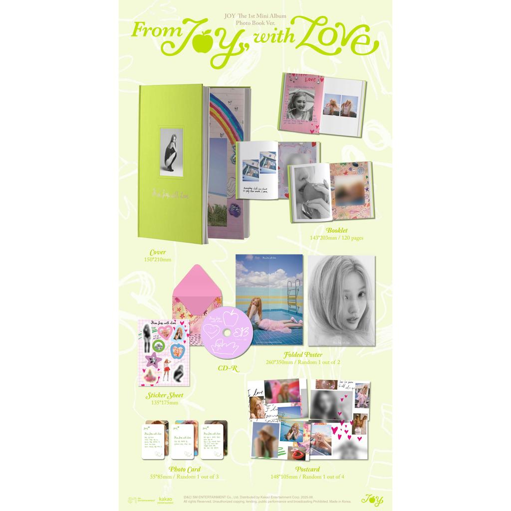 [Предзаказ] JOY(КРАСНЫЙ ВЕЛЬВЕТ) - 1-й мини-альбом [From JOY, with Love] ФОТОКНИГА Вер. (+Онлайн-выгода)