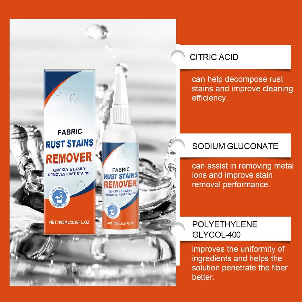 Fabric Remover And Clothing Stain Cleaning Liquid Can Remove Iron Spots Without Damaging The Fabric100ml