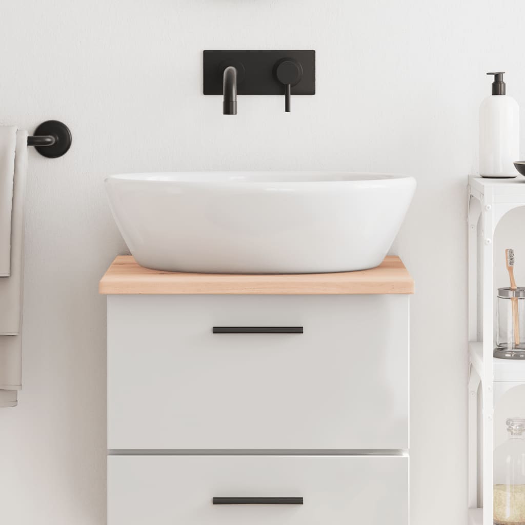 Washbasin Top 40x50x2 cm Solid Wood Untreated