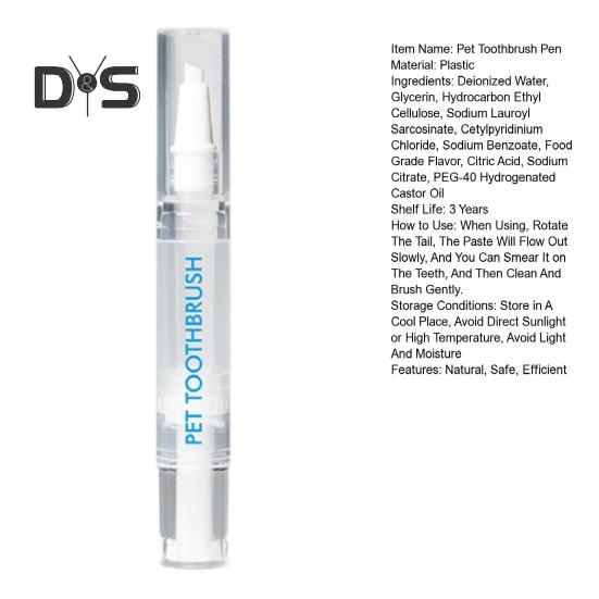 5 мл ручка для зубной щетки для домашних животных, ручка для чистки зубов у собак, средство для удаления зубного камня, набор для отбеливания зубов у кошек и собак