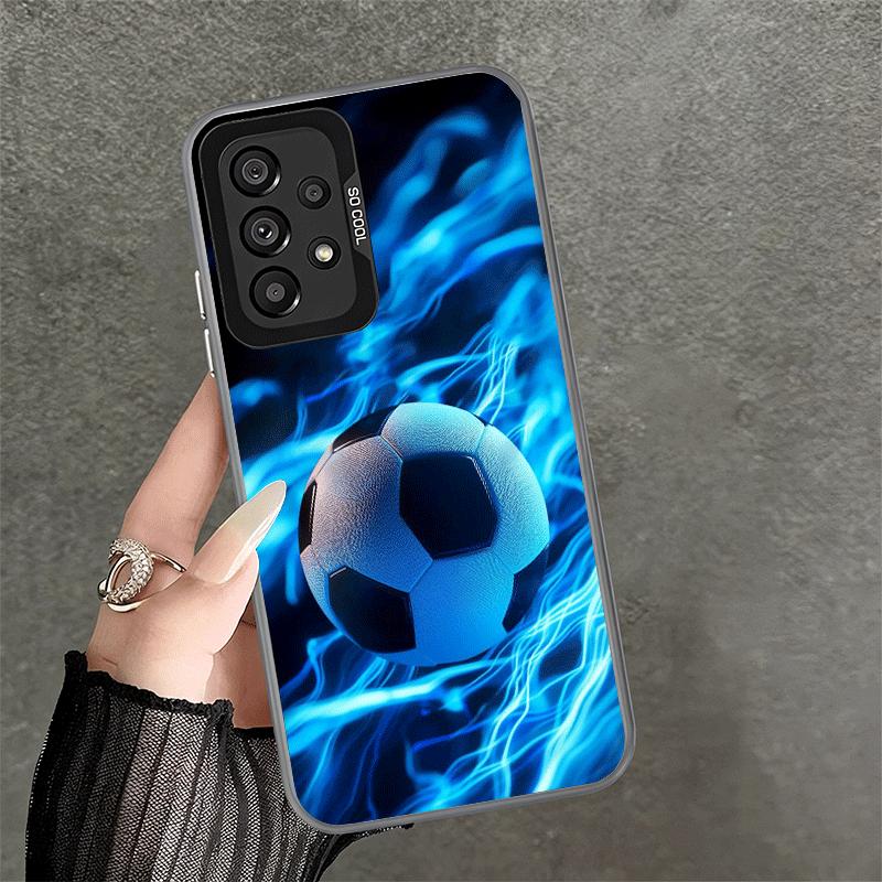 Football Soccer Ball Design Shockproof Phone Case for Samsung A17 A16 A15 A14 A37 A57 A36 A56 A26 A35 A55 A25 A34 A54 A24 A13 A2
