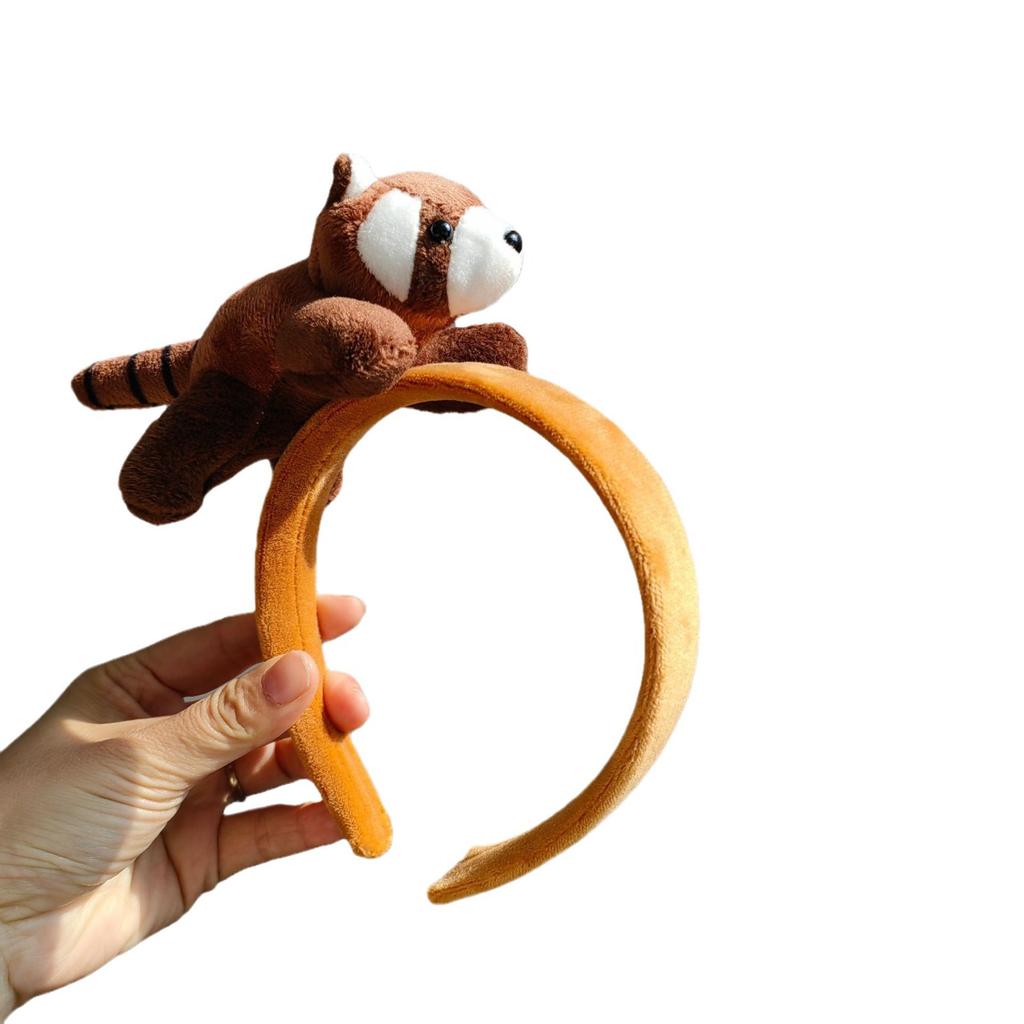 Cute Raccoon Headband Super Cute Doll Cartoon Headgear Children Adult Photo Performance Dress Up Hairpin Girl Headband