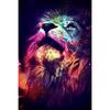 Рукоделие животных Алмазная картина Мозаика Цветная голова льва Алмазная вышивка с украшением дома