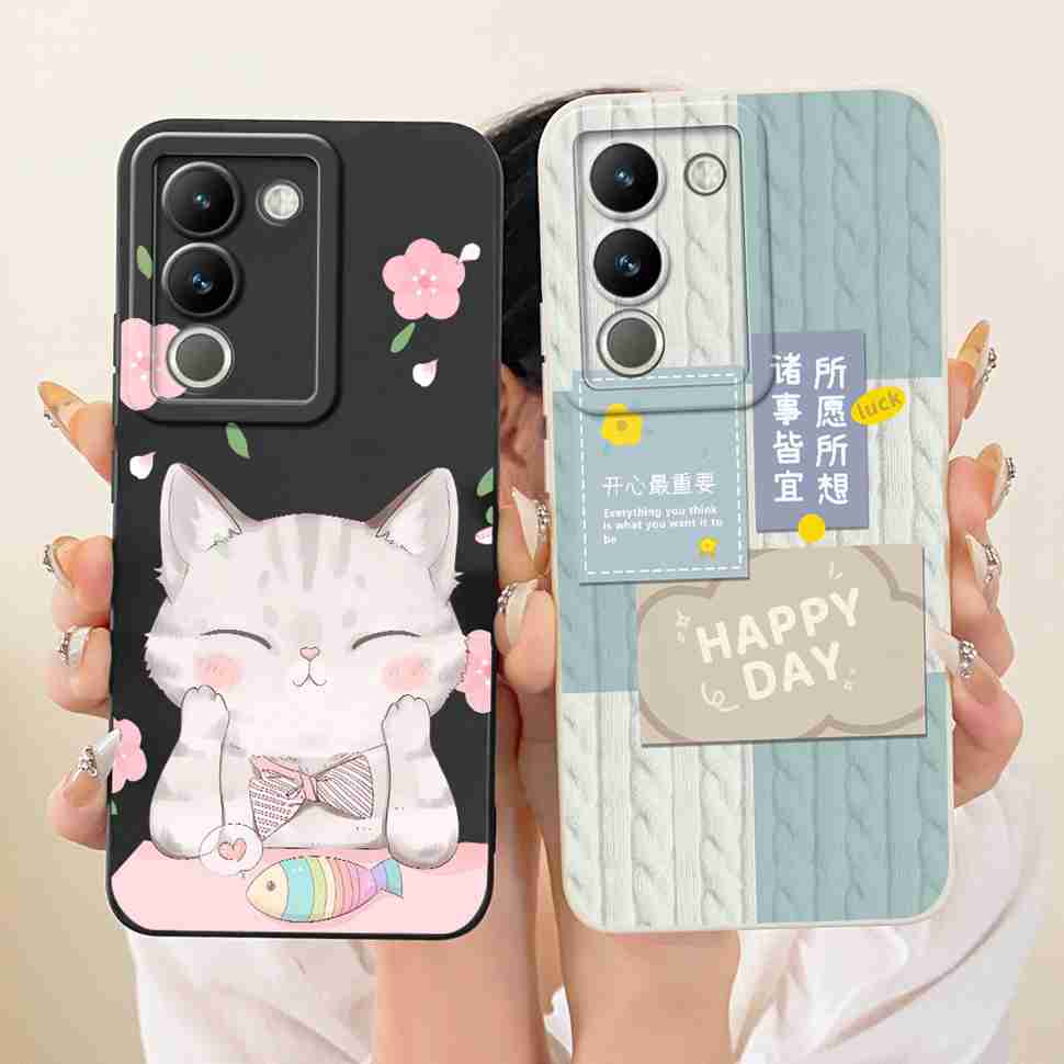 For vivo Y200 5G Case Popular Lovely Design Silicone Back Cover For Vivo y200 Y 200 5G Phone Protection Cases Bumper
