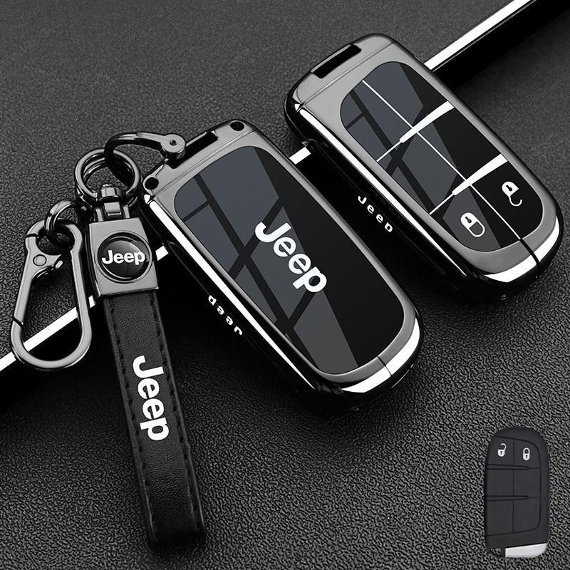 Car Remote Key Case Cover Protect Shell Bag For Jeep Renegade Compass Grand Cherokee for Chrysler 300C Wrangler Accessories AKM1