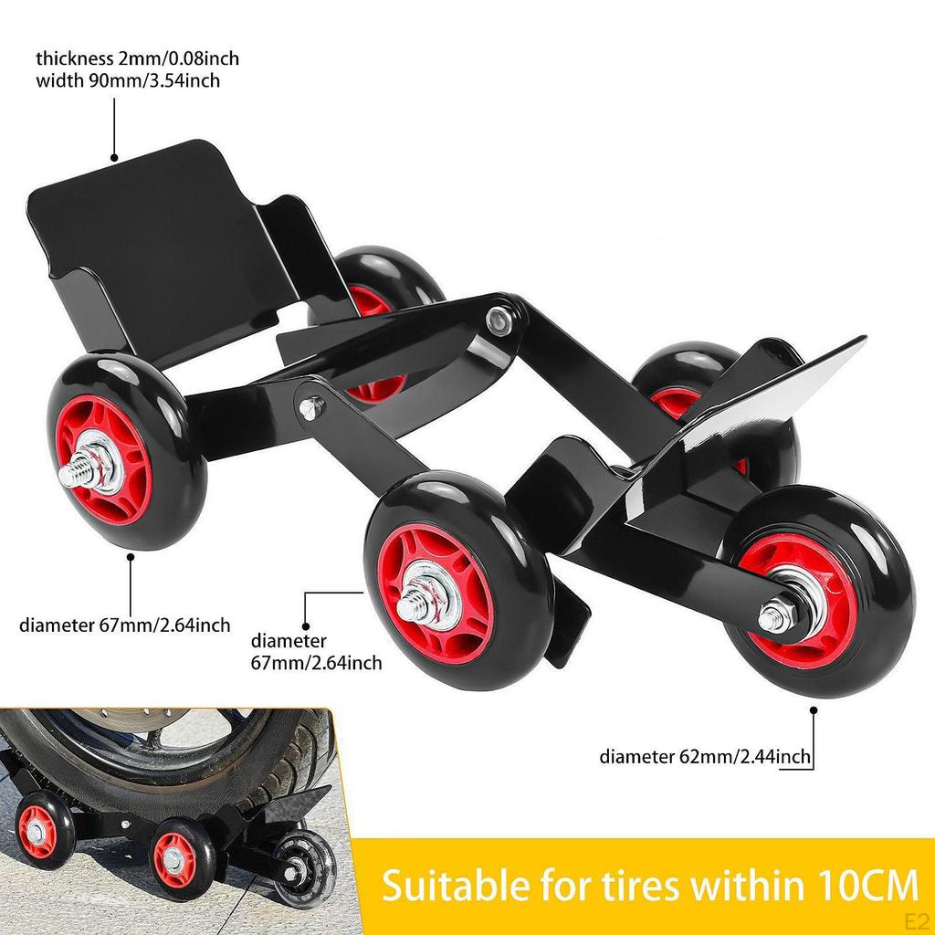 Бустер для спустившего колеса Аварийный ролик Портативный Сверхпрочный Инструмент для перемещения Мотоциклетный Передвижной Прицеп для