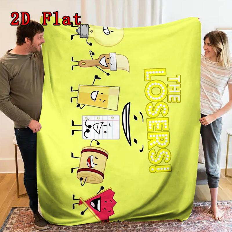 LOSERS Print 2D Flat Pattern Flannel Blanket High quality All Seasons Warmth and Comfort Perfect for Christmas Gifts.
