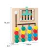 Монтессори Игрушки для сортировки по цветам Деревянная игра-пазл на сопоставление цветов Координация рук и глаз Ранняя развивающая игрушка для малышей Подарок