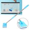 Fish Tank Cleaning Brush 180° Adjustable Super Long Handle Double-Sided Sponge Cleaning Brush Cleaner Scrubber