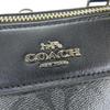 Подержанная сумка COACH F32203 Signature ПВХ с покрытием/кожа серая черная На плечо