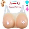 Realistic Silicone Fake Breast Prosthesis Transparent Shoulder Strap One-piece Transgender Transgender Role Playing Prosthesis Fake Mother Fake Breast