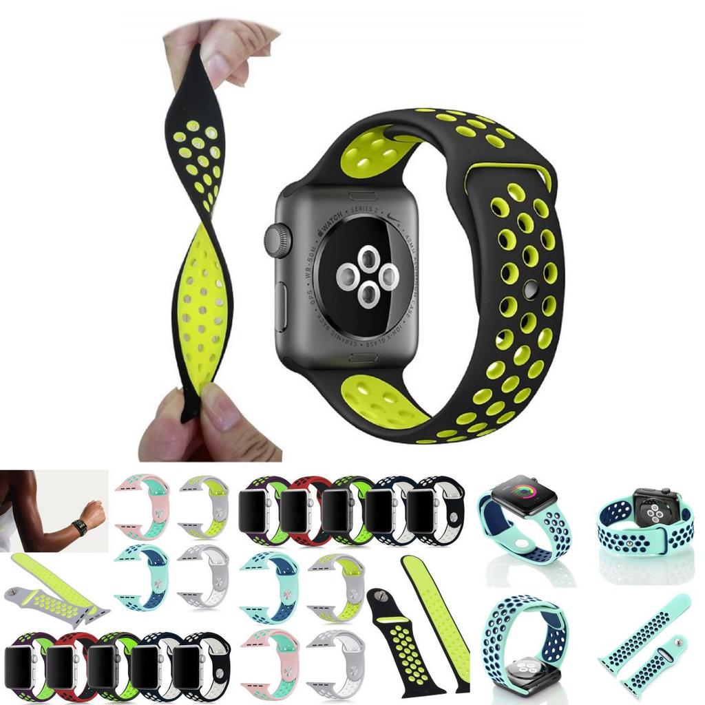 Premium Silicone Apple Watch Band Comfortable Sporty Design For Iwatch Series