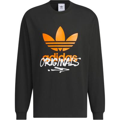 Футболка с длинным рукавом Originals Trefoil Tee для мужчин, черные JM7270