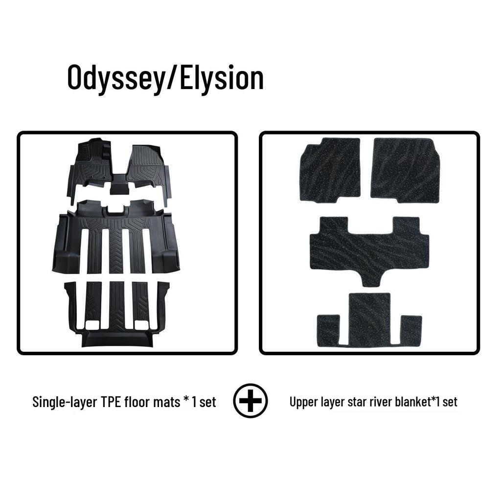 TPE Накладки на пороги и коврики в салон Honda Odyssey/Elysion - Экологичные и без запаха